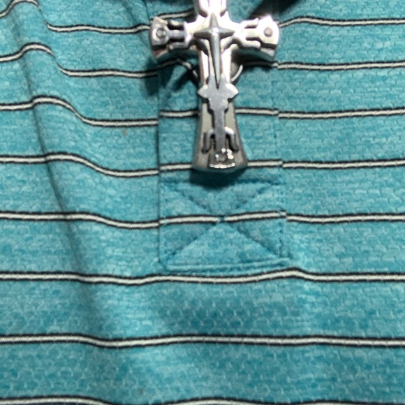 Men’s black and silver cross - Picture 3 of 7
